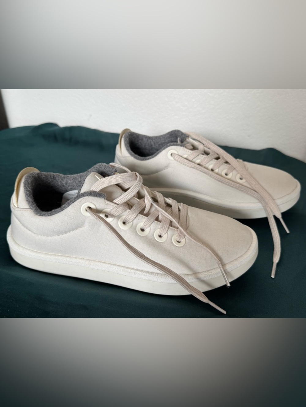 Allbirds Women’s Wool Piper Canvas Sneakers in Off-White, US W6